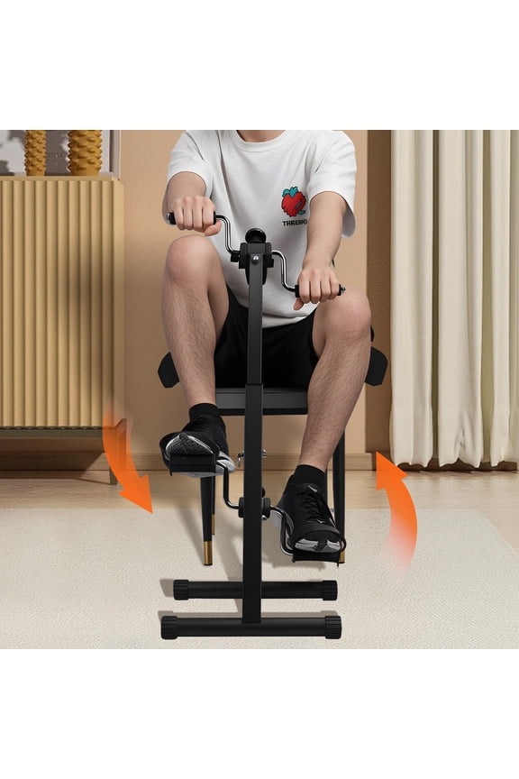 Exercise Bike for Elderly, Portable Bike Pedal Exerciser, Adjustable Fitness Equipment for Seniors
