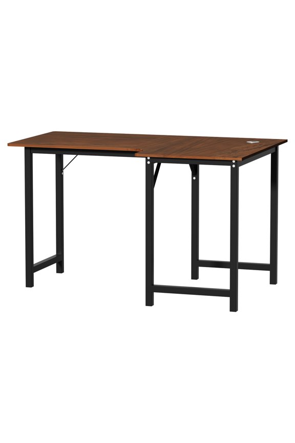 L Shaped Desk, Computer Gaming Desk, Office Writing Workstation with Large Monitor Stand, Space-Saving