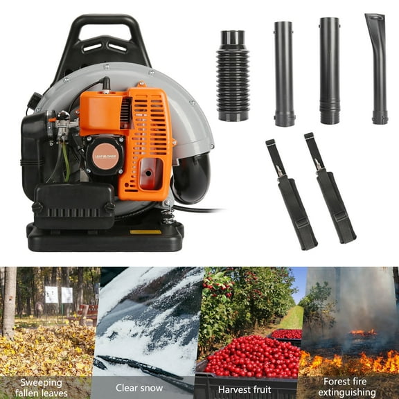 Trendix Leaf Blower 2-Stroke Engine Multi-purpose 63 Cubic Centimeter High Strength Snow Blower (Grey)