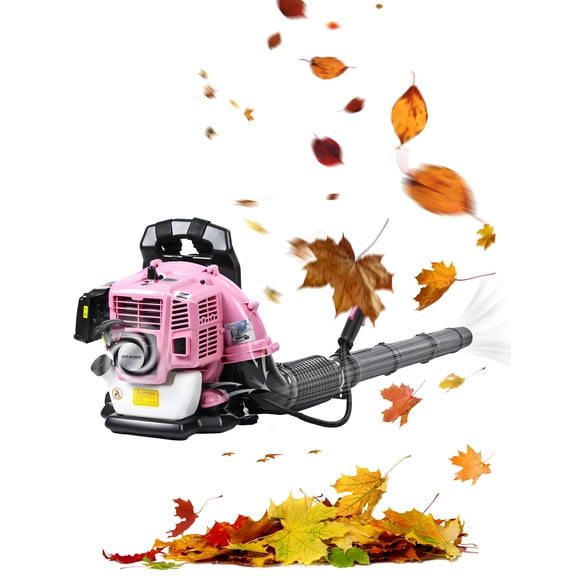 Trendix Leaf Blower, 63CC Gas Powered Backpack Snow Blower, 665CFM 2-Stroke Blower  (Pink)