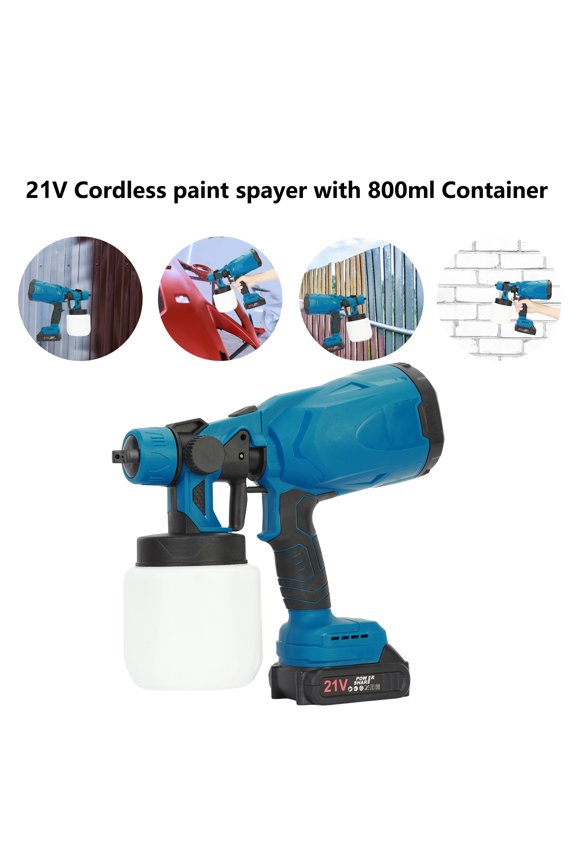 Paint Sprayer 1 Set Mini Handheld Powerful Paint Sprayer Portable Rechargeable Long-Spray Distance 3 Spray Patterns