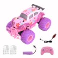 thumbnail image 1 of Trendix RC Car Electric 2.4GHz Remote Control Car Toy Big Wheels Rubber Tires Vehicle Off Road Truck (PinkC), 1 of 6