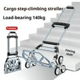 thumbnail image 1 of Trendix Stair Climbing Hand Truck, Telescoping Handle Strong Load-bearing Hand Trucks Platform Trucks, Heavy-Duty Foldable Trolley Cart, 1 of 13