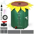 thumbnail image 1 of Trendix Sunflower Design Collapsible Rain Barrel, 100 Gallon Foldable Water Storage Tank with Spigot & Mesh Filter, Portable PVC Rainwater Collection System Ideal for Garden Irrigation, 1 of 10