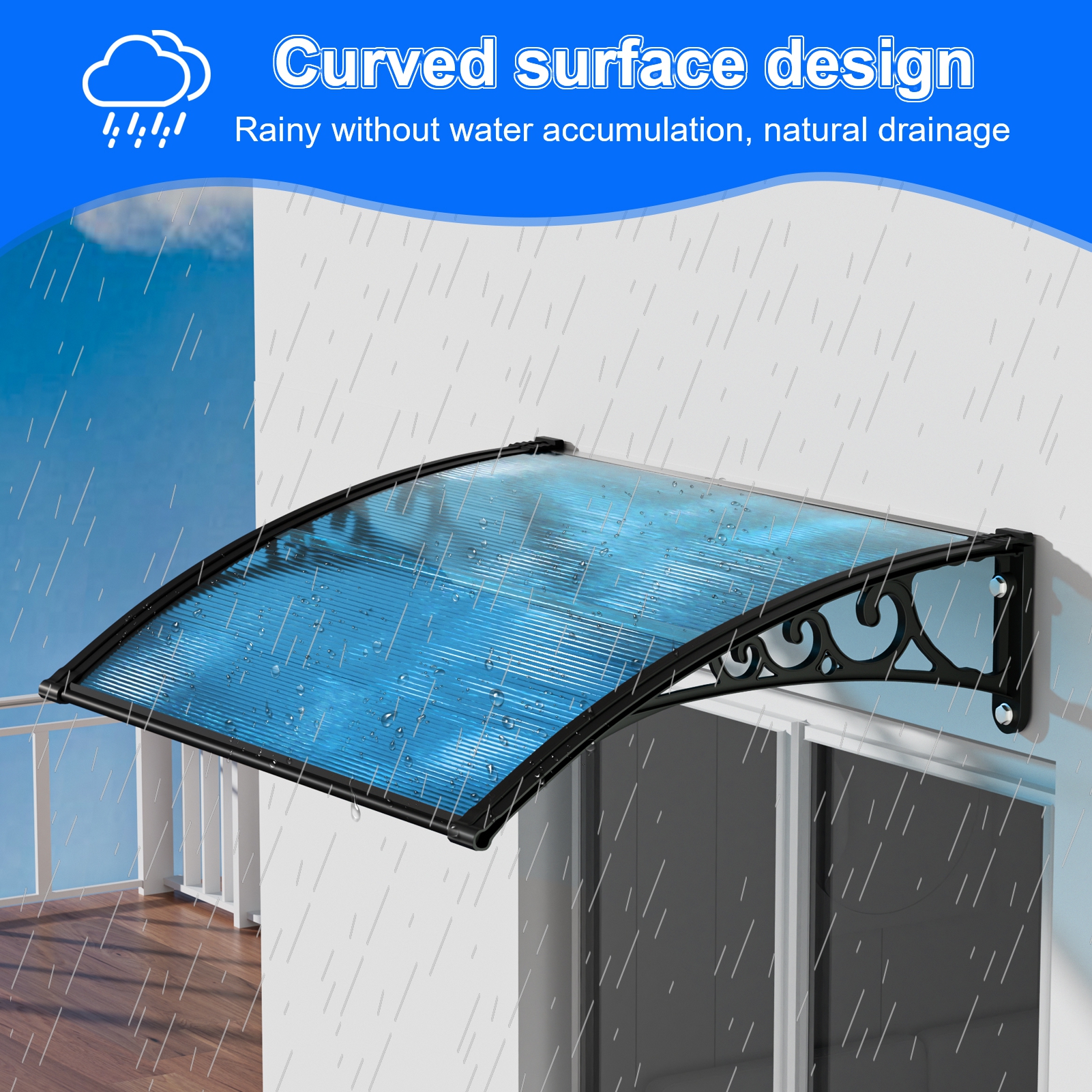 Awning For Door Entrance,40x60 Inches Window Awnings For