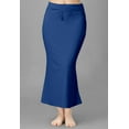 thumbnail image 1 of Trendmalls Lycra Spendex Saree Shapewear Petticoat for Women-P01-Blue, 1 of 6