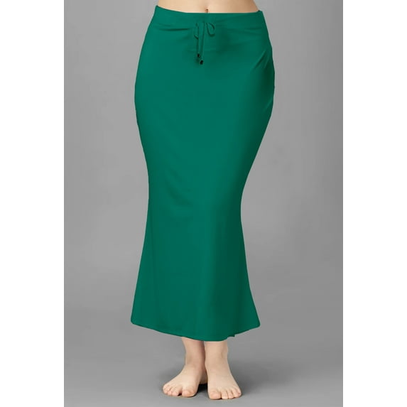 Trendmalls Lycra Spendex Saree Shapewear Petticoat for Women-P01-Light Green