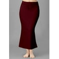 thumbnail image 1 of Trendmalls Lycra Spendex Saree Shapewear Petticoat for Women-P01-Maroon, 1 of 6