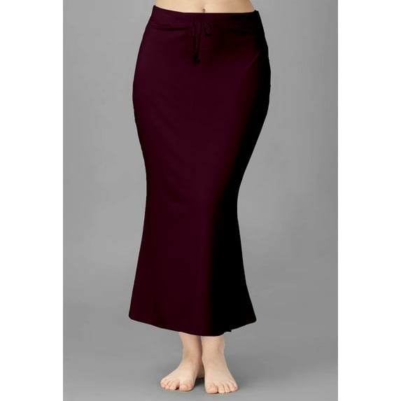 Trendmalls Lycra Spendex Saree Shapewear Petticoat for Women-P01-Purple