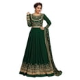 thumbnail image 1 of Trendmalls Women's Georgette Fabric Embroidery with Stone Work Ready To Wear Anarkali Suit Set, 1 of 8