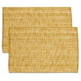 thumbnail image 1 of 100% Cotton Two Tone Woven 13" x 19" Kitchen & Dining Room Placemats, 2-Pack - Orange, 1 of 1
