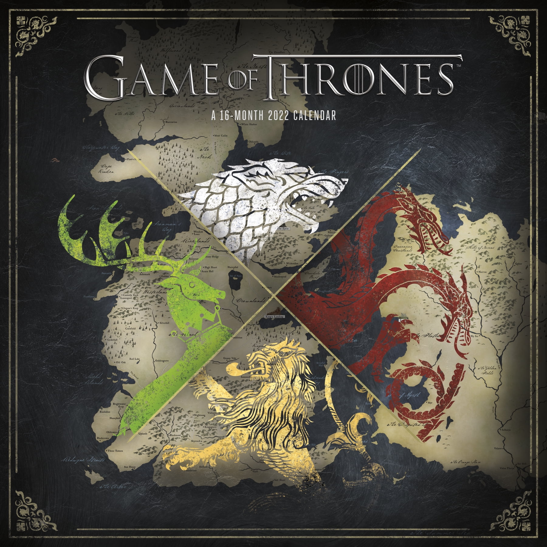 Trends International 2022 Game of Thrones Wall Calendar