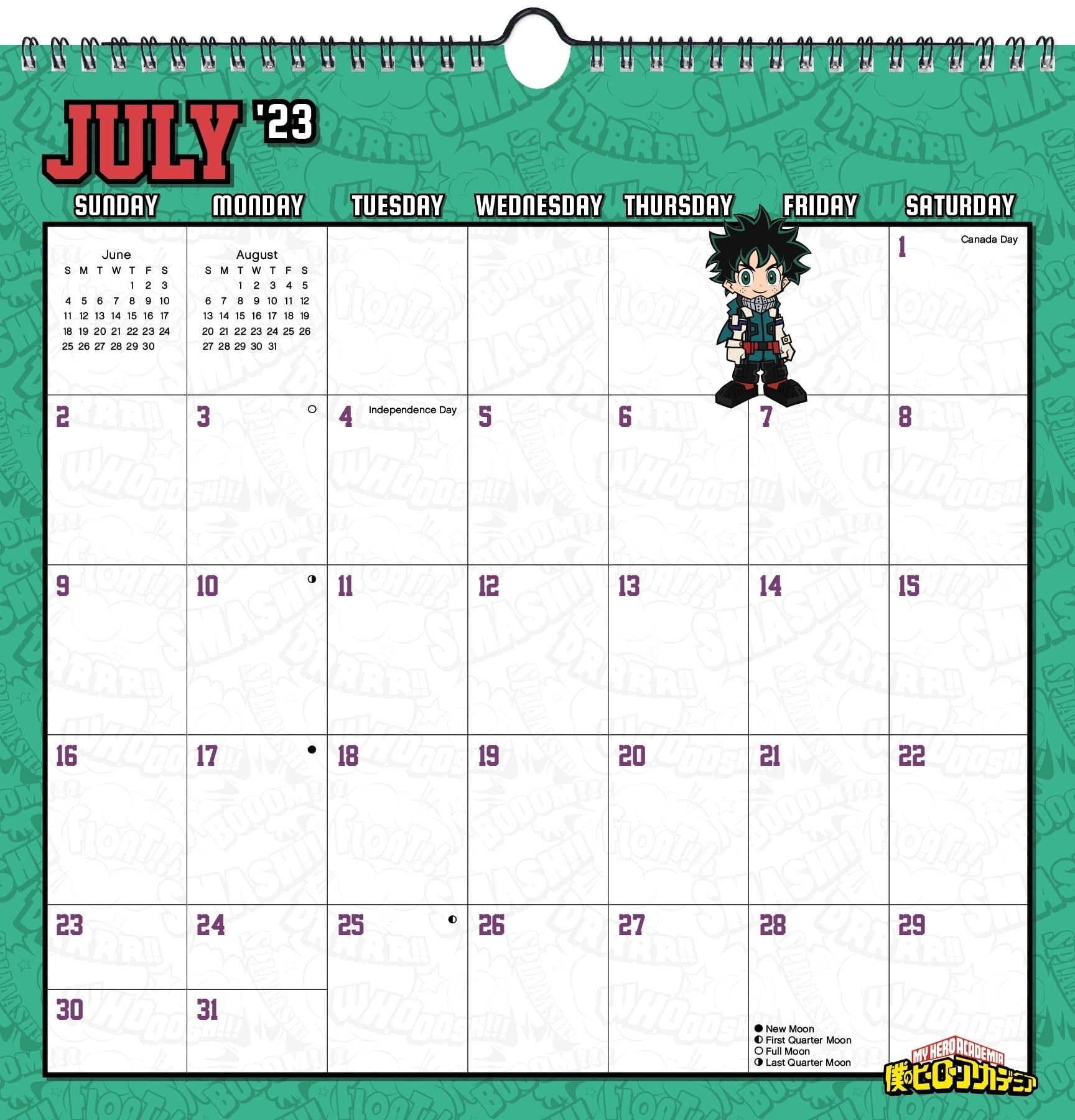 Trends International 2023-2024 My Hero Academia Academic Spiral Wall ...