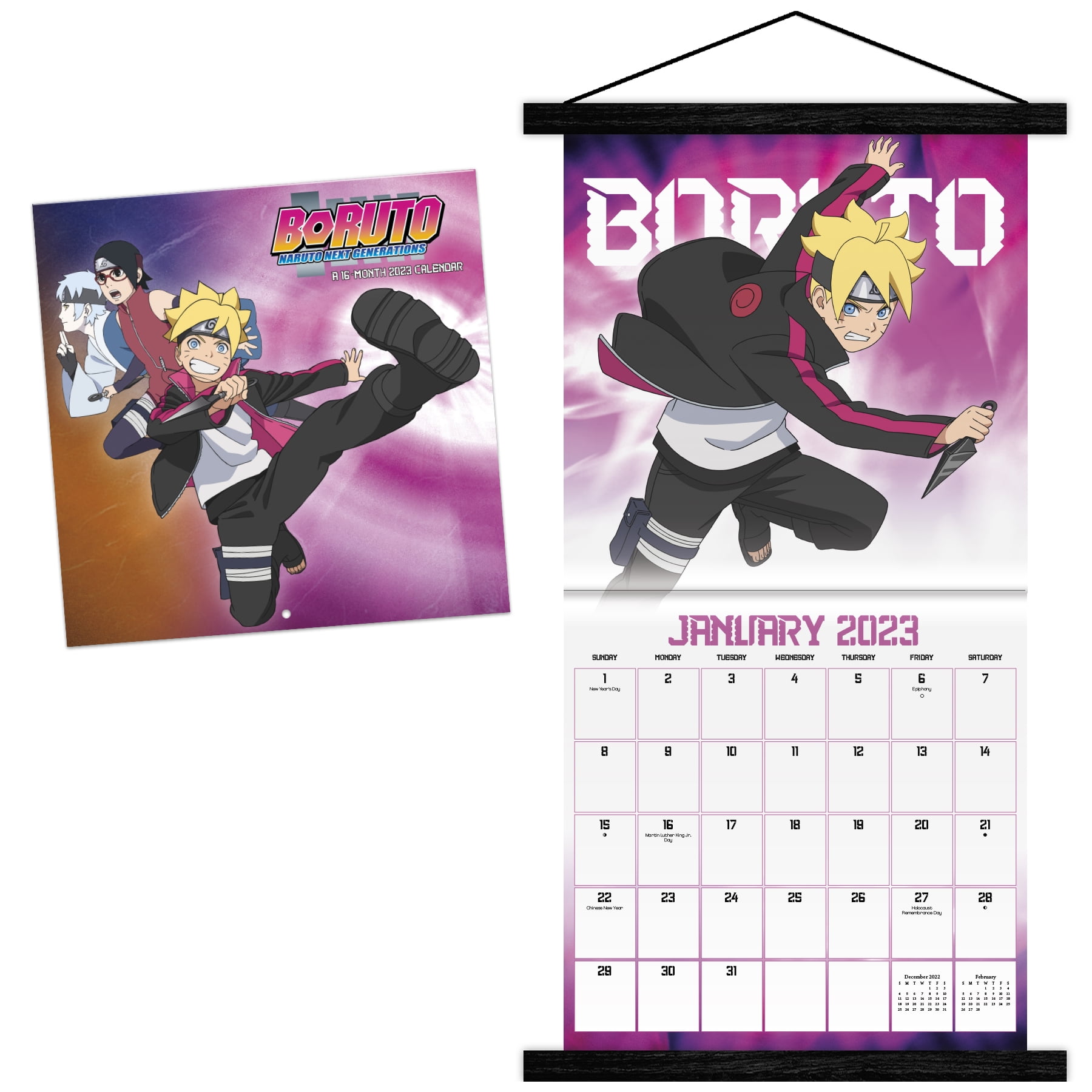 Calendário Boruto: Naruto Next Generations de Abril 2018