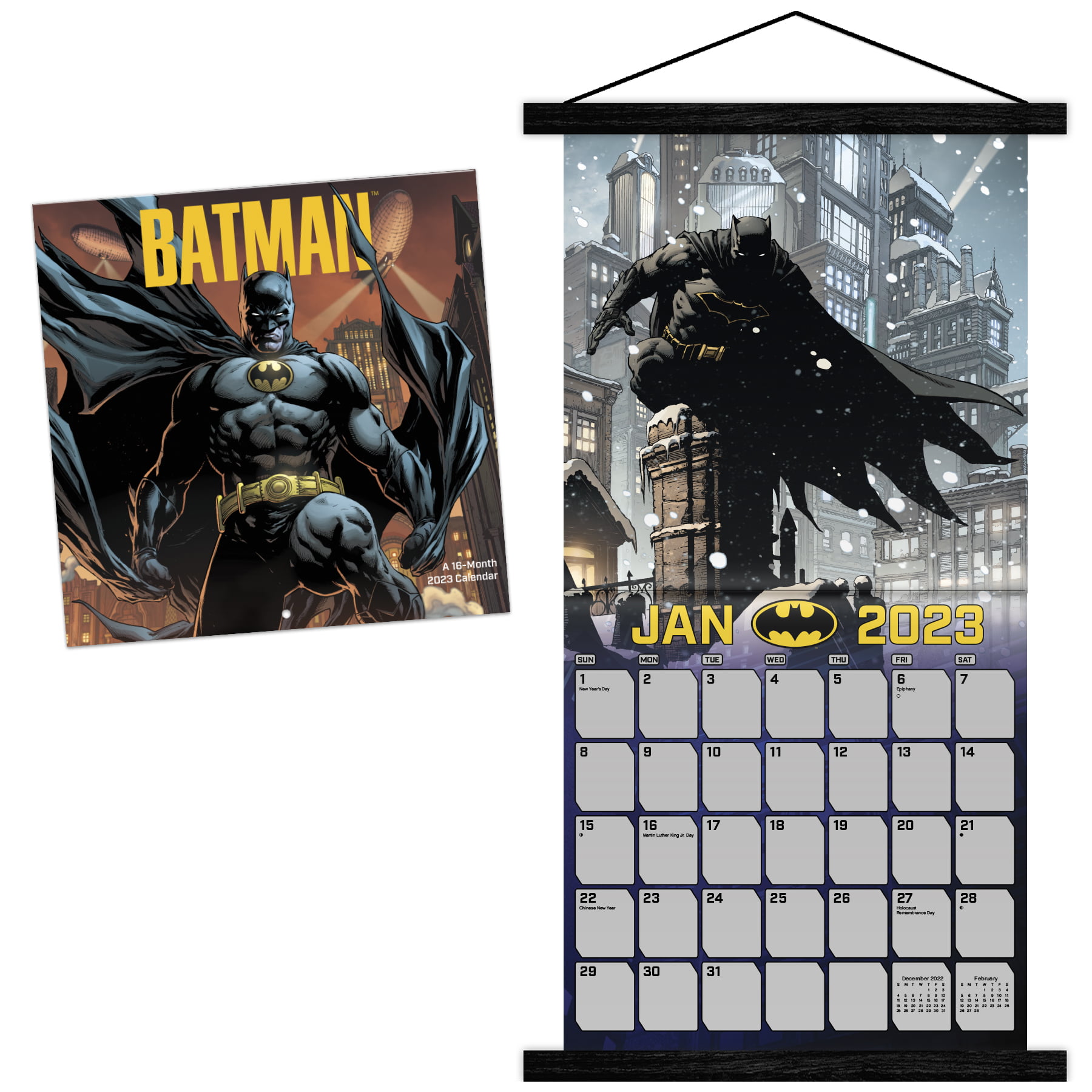 Trends International 2023 DC Comics Batman Wall Calendar &
