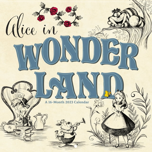 Trends International 2023 Disney Alice and Wonderland Wall Calendar ...