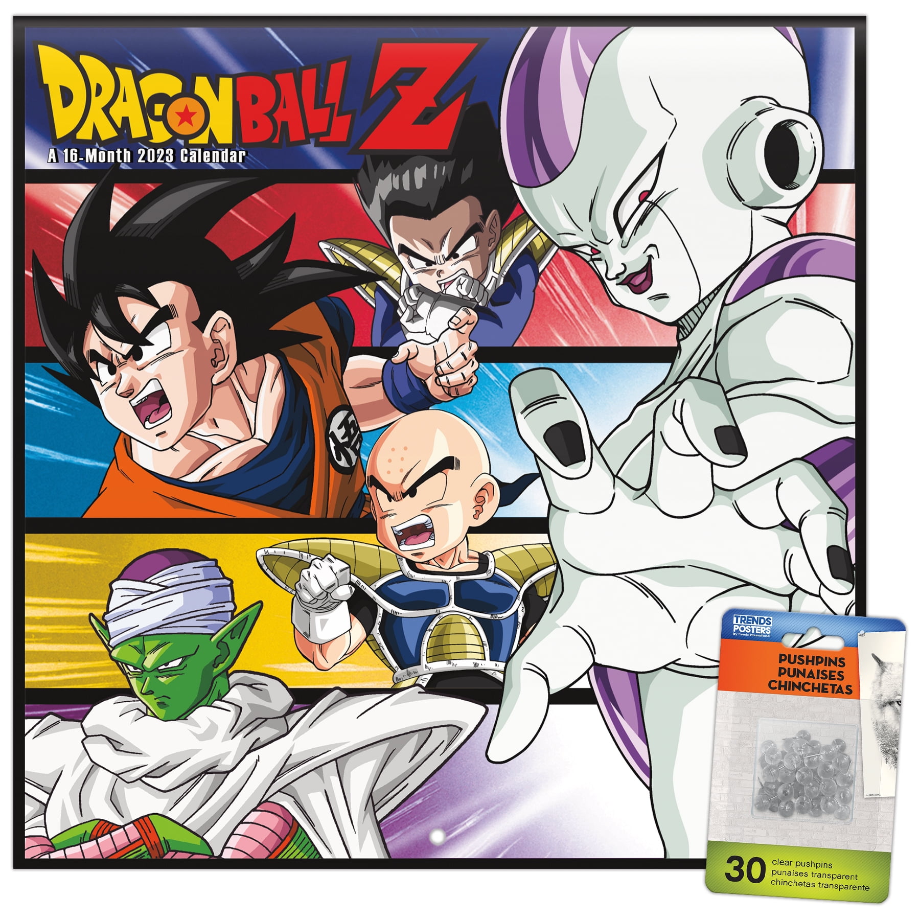 Trends International 2023 Dragon Ball Z Wall Calendar