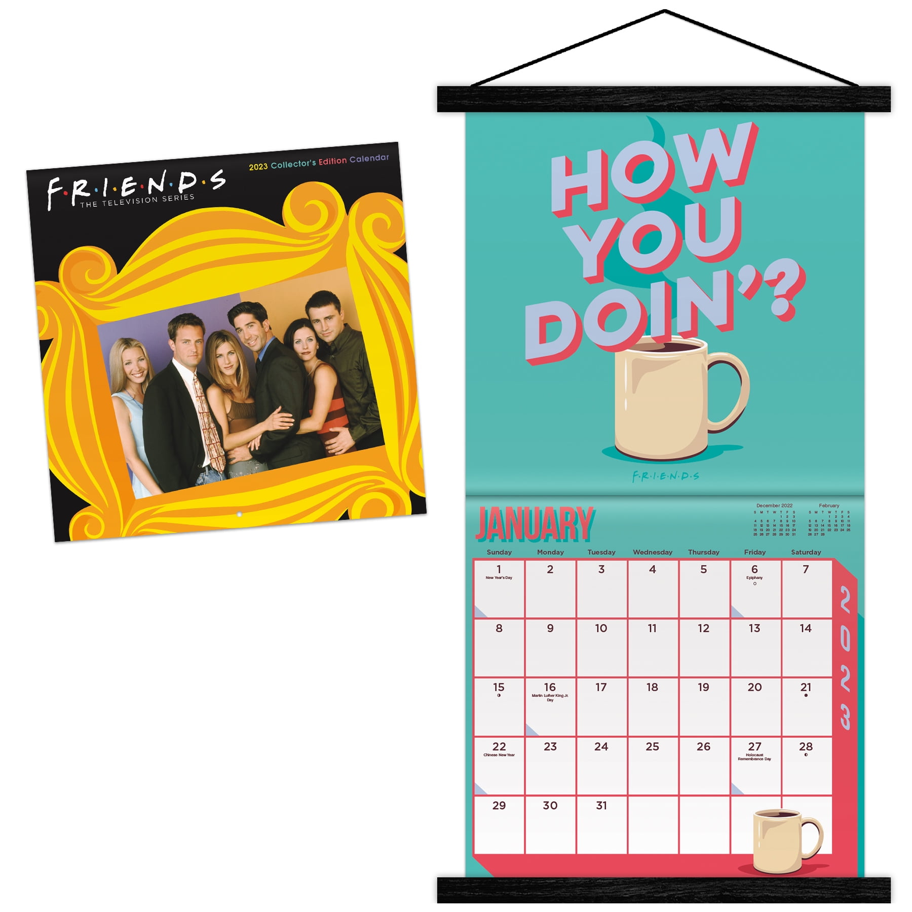 Trends International 2023 Friends Collector's Edition Calendar & Magnetic  Frame - Walmart.com