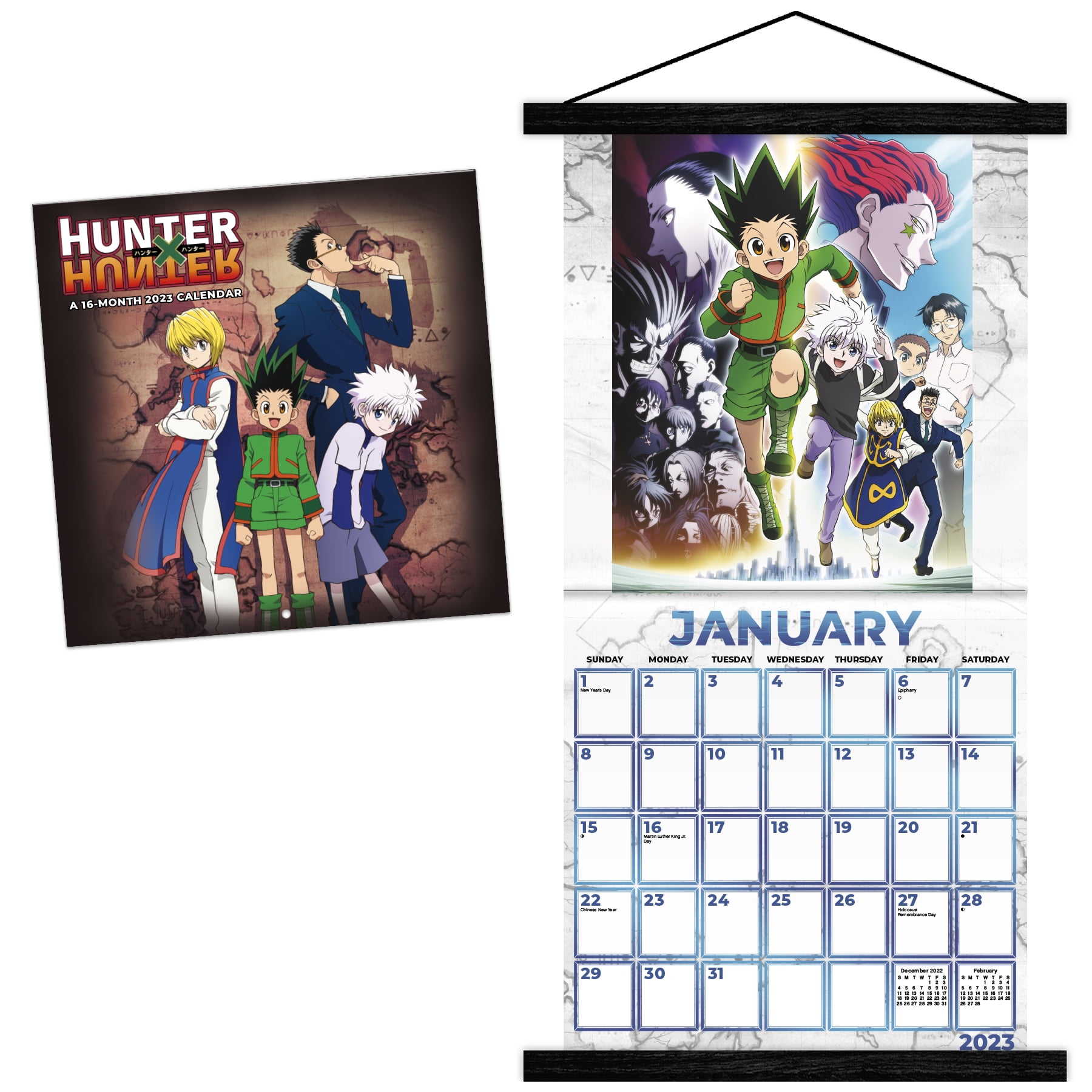 Hunter X Hunter Anime 2024 Square Calendar nel 2023