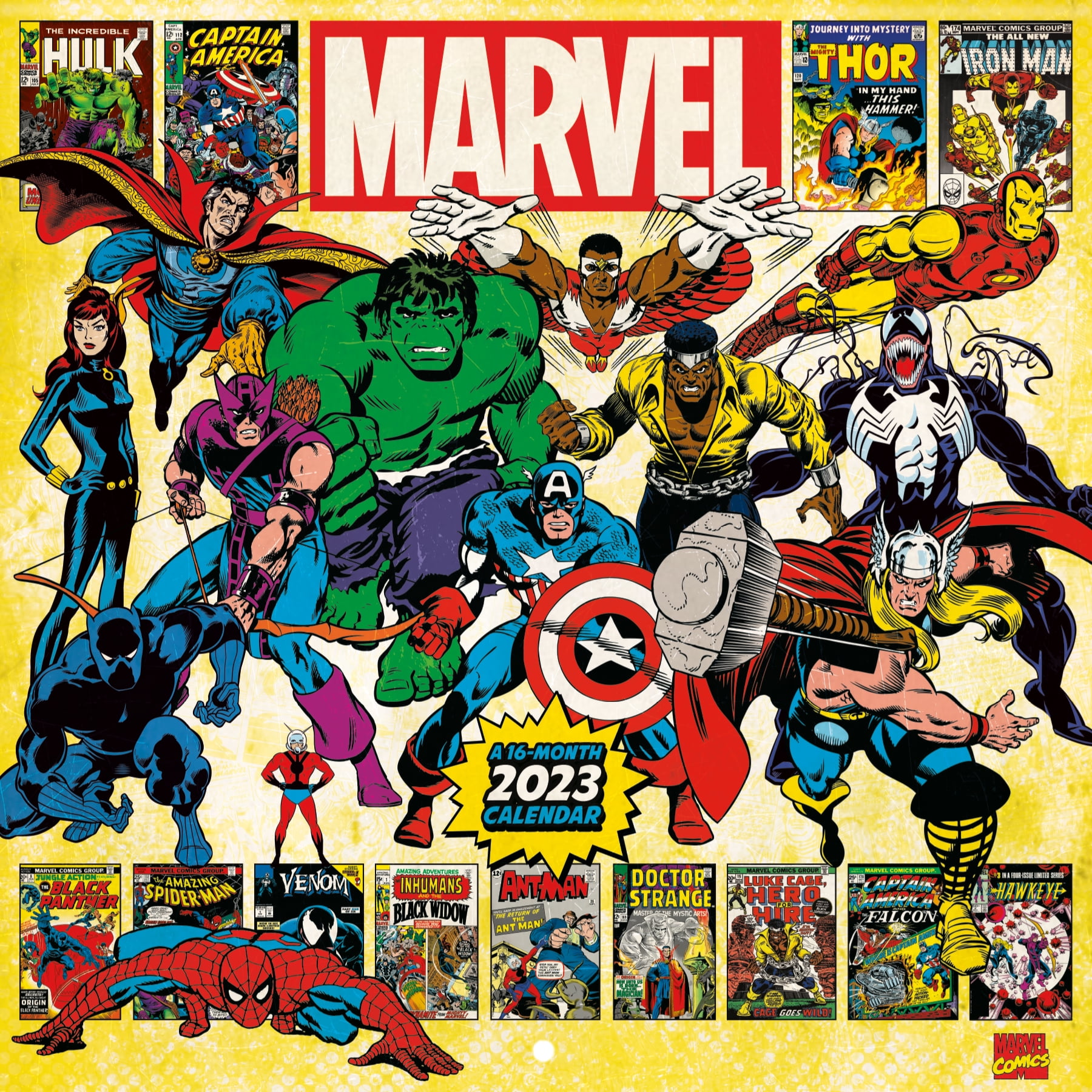Trends International 2023 Marvel Comics Wall Calendar