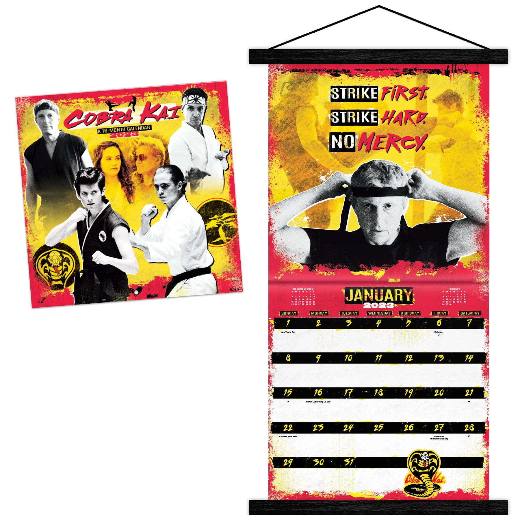 Trends International 2023 Netflix Cobra Kai Wall Calendar &