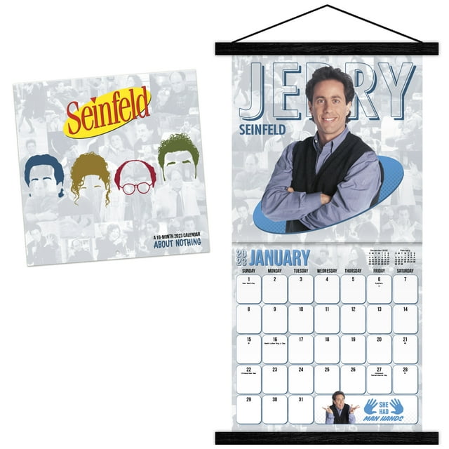 Trends International 2023 Seinfeld Wall Calendar & Frame