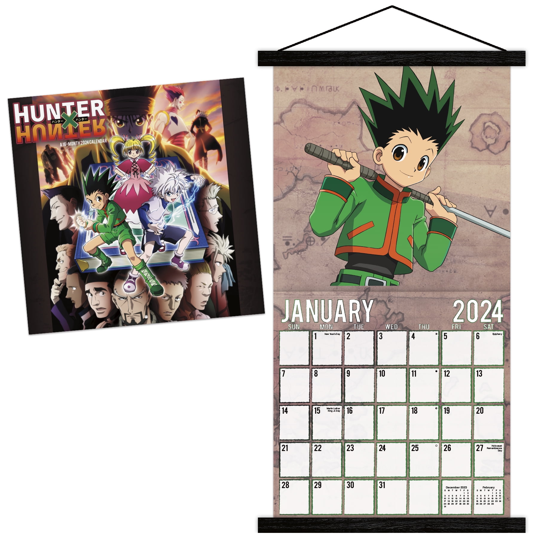 Hunter X Hunter Anime 2024 Square Calendar nel 2023