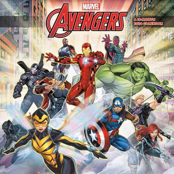 Trends International 2024 Marvel Avengers Mini Wall Calendar