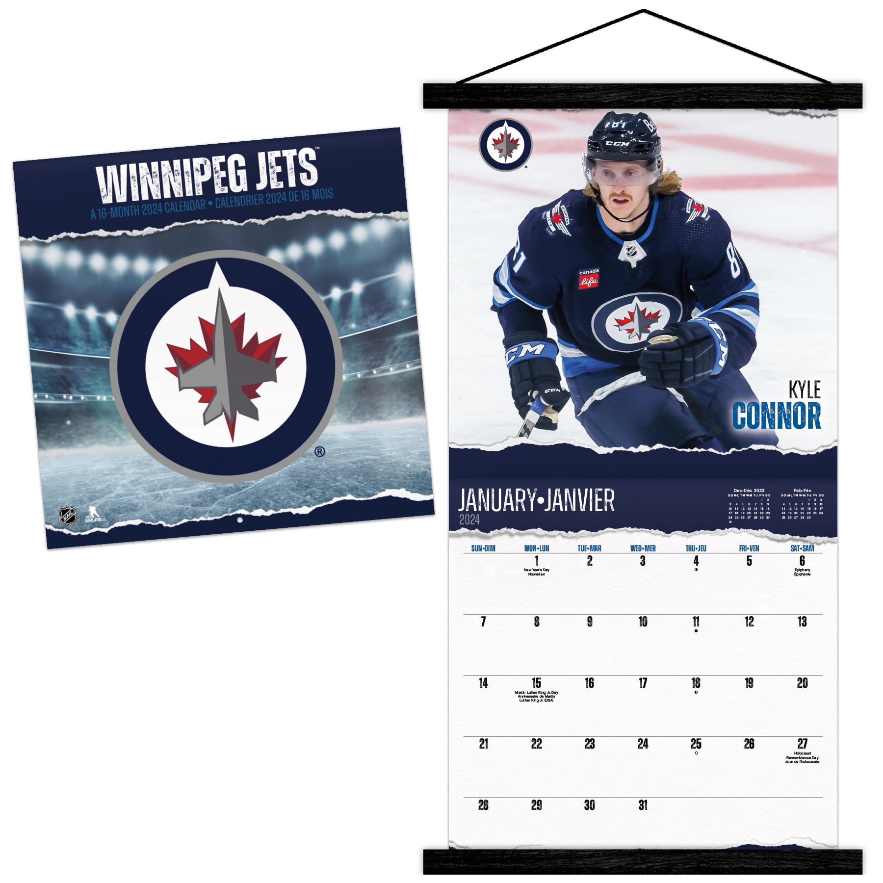 Trends International 2025 NHL Winnipeg Jets Wall Calendar &