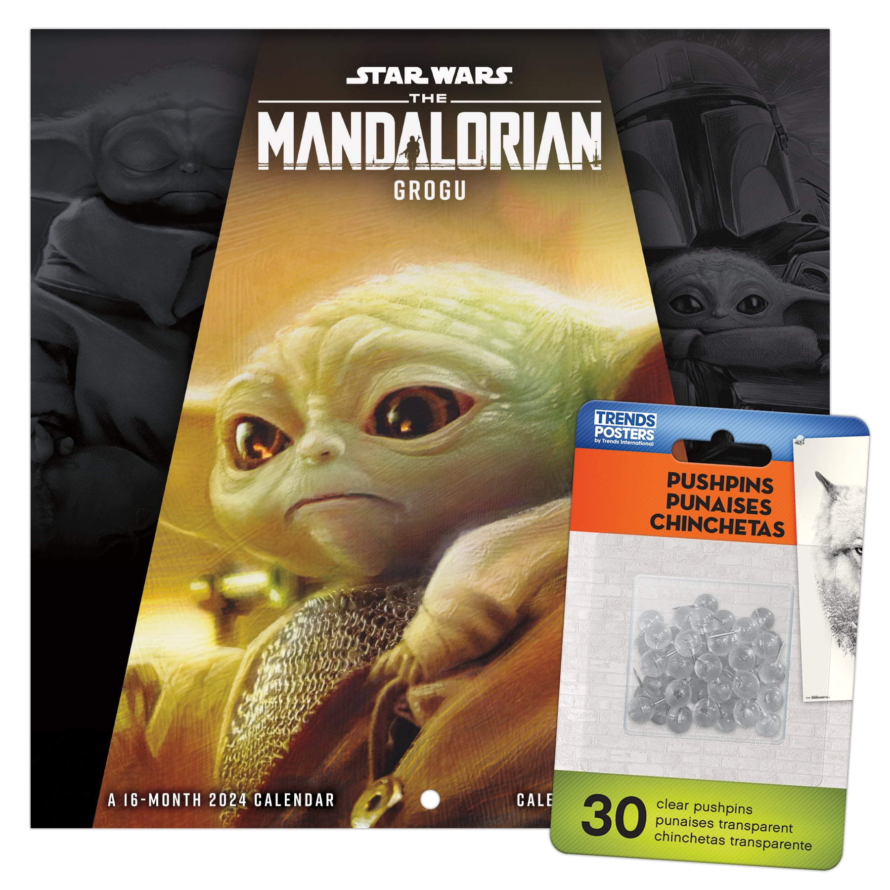 DateWorks 2024 Star Wars: The Mandalorian Wall Calendar