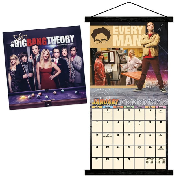 Trends International 2024 The Big Bang Theory Wall Calendar &