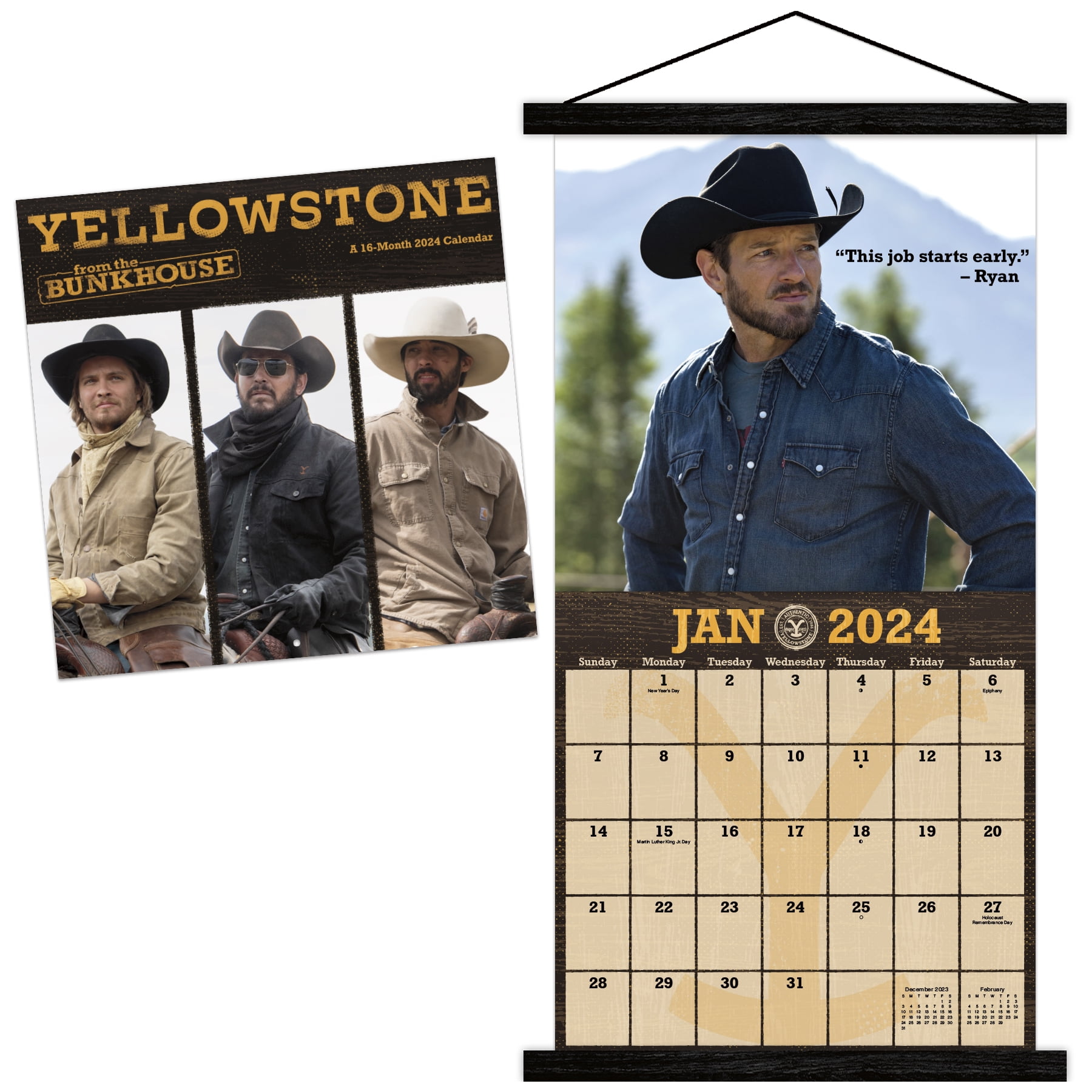 Cowboy Boots Calendar 2024 - 2025: Jan 2024 to Dec 2025, Bonus 6