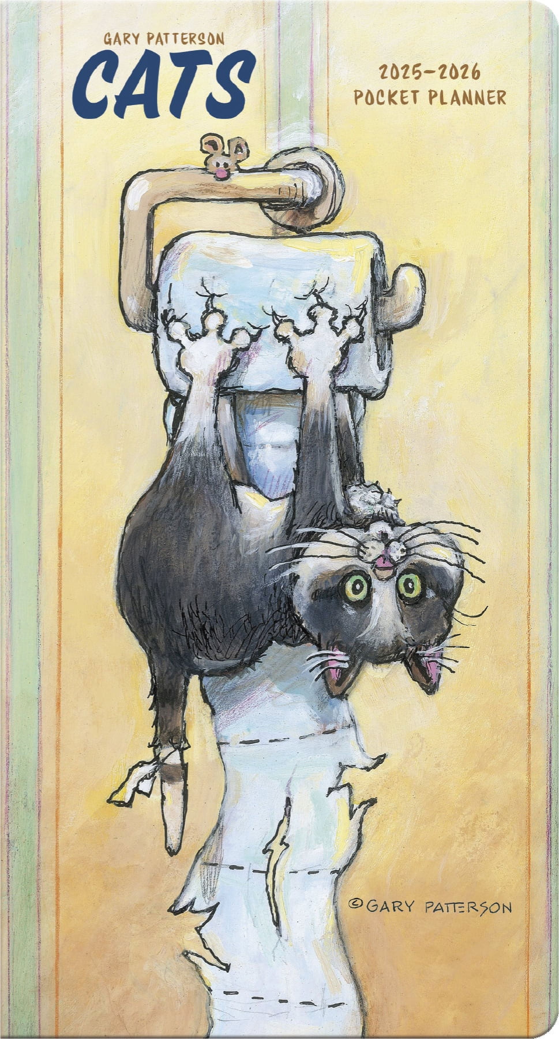 Trends International 20252026 Gary Patterson Cats Pocket Planner