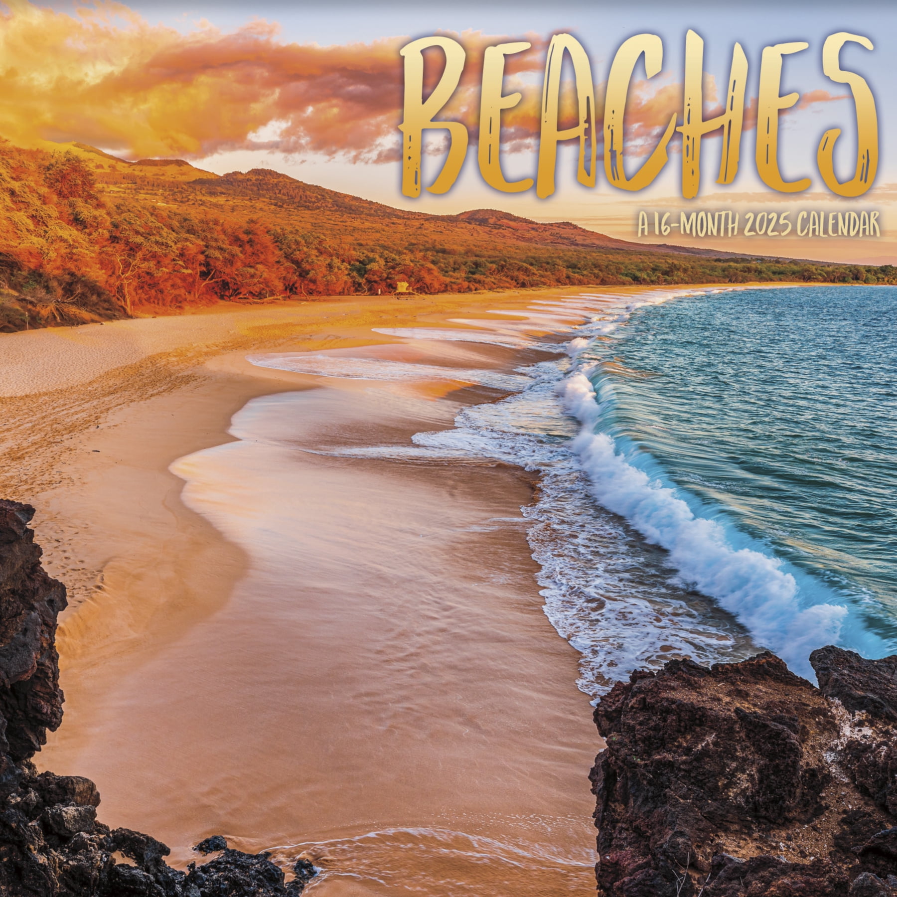 Trends International 2025 Beaches Wall Calendar - Walmart.com
