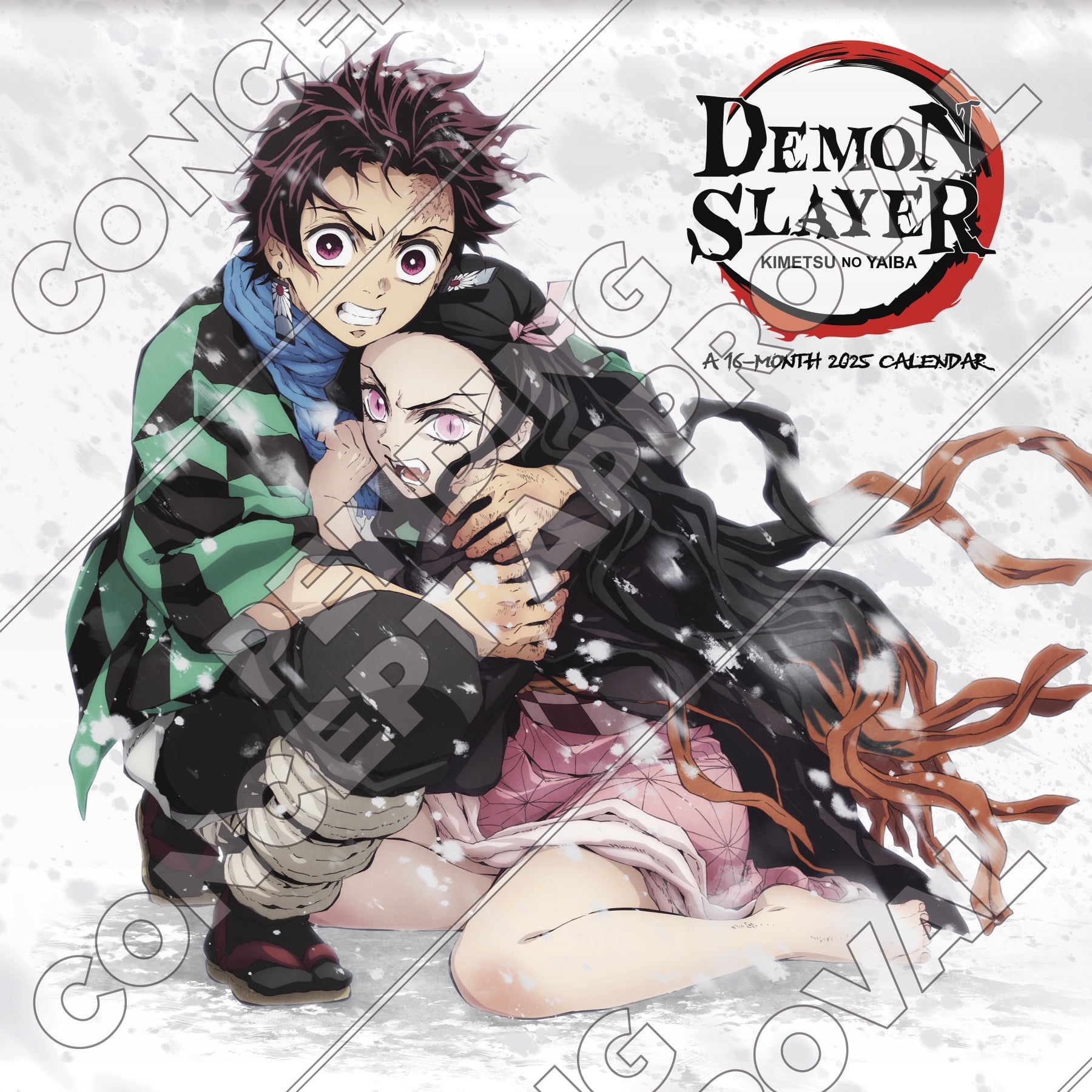 Trends International 2025 Demon Slayer Mini Wall Calendar