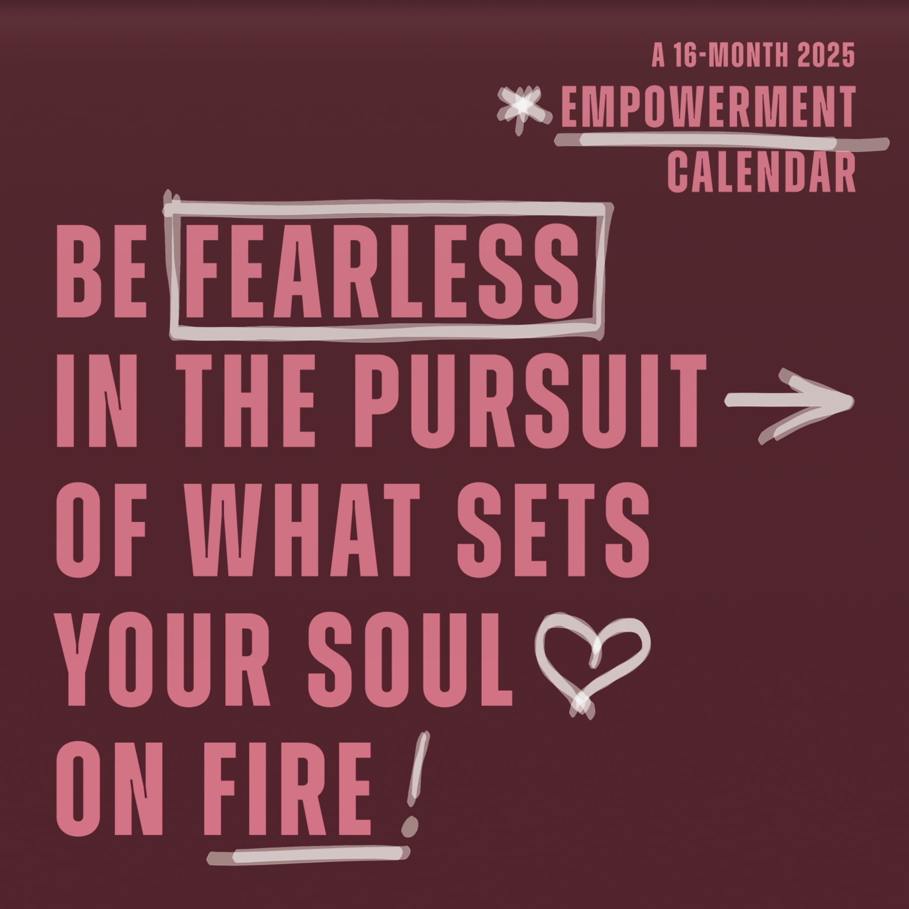 Trends International 2025 Empowerment Wall Calendar