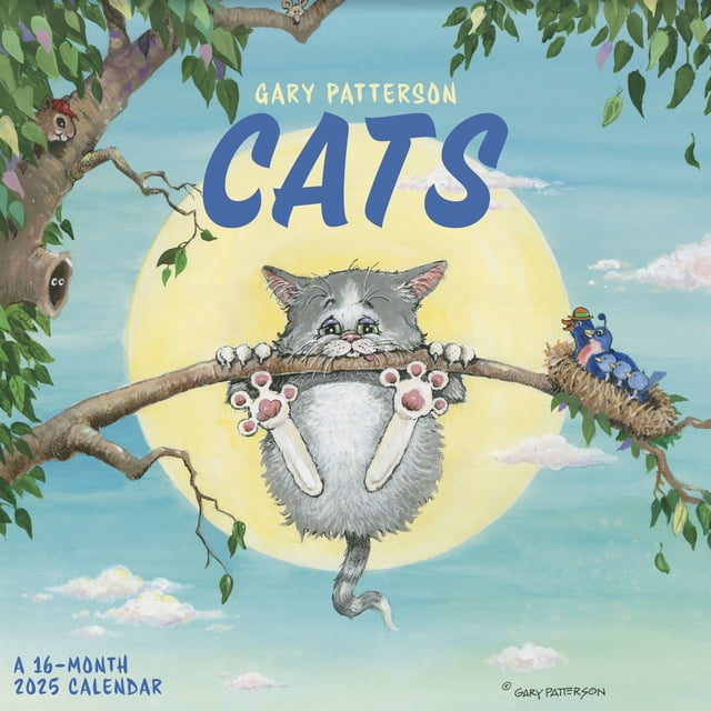 Trends international 2025 gary patterson cats mini wall calendar
