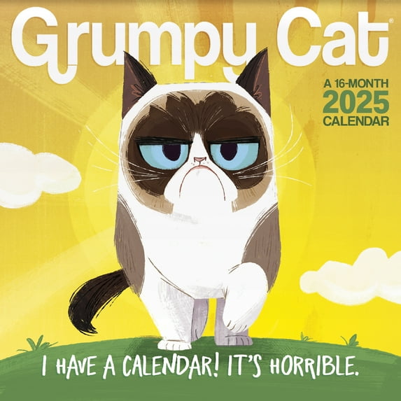 Trends International 2025 Grumpy Cat Mini Wall Calendar