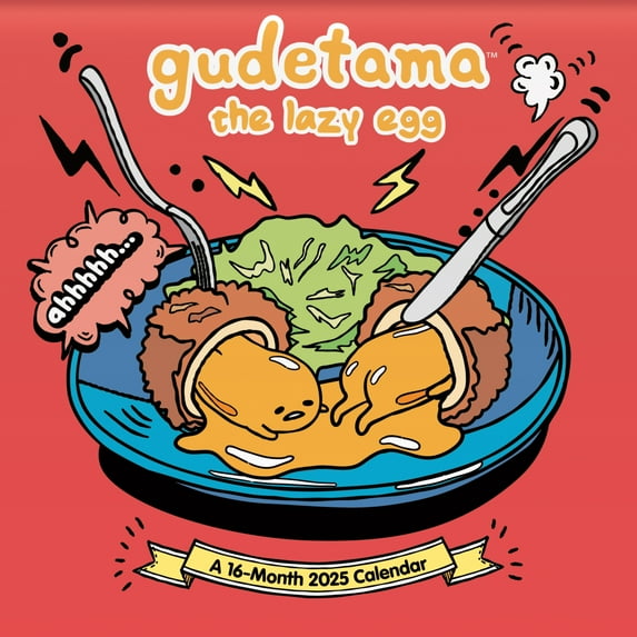 Trends International 2025 Gudetama Wall Calendar