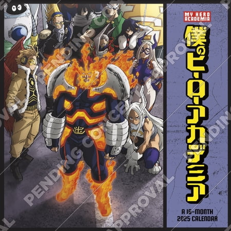 Trends International 2025 My Hero Academia Wall Calendar