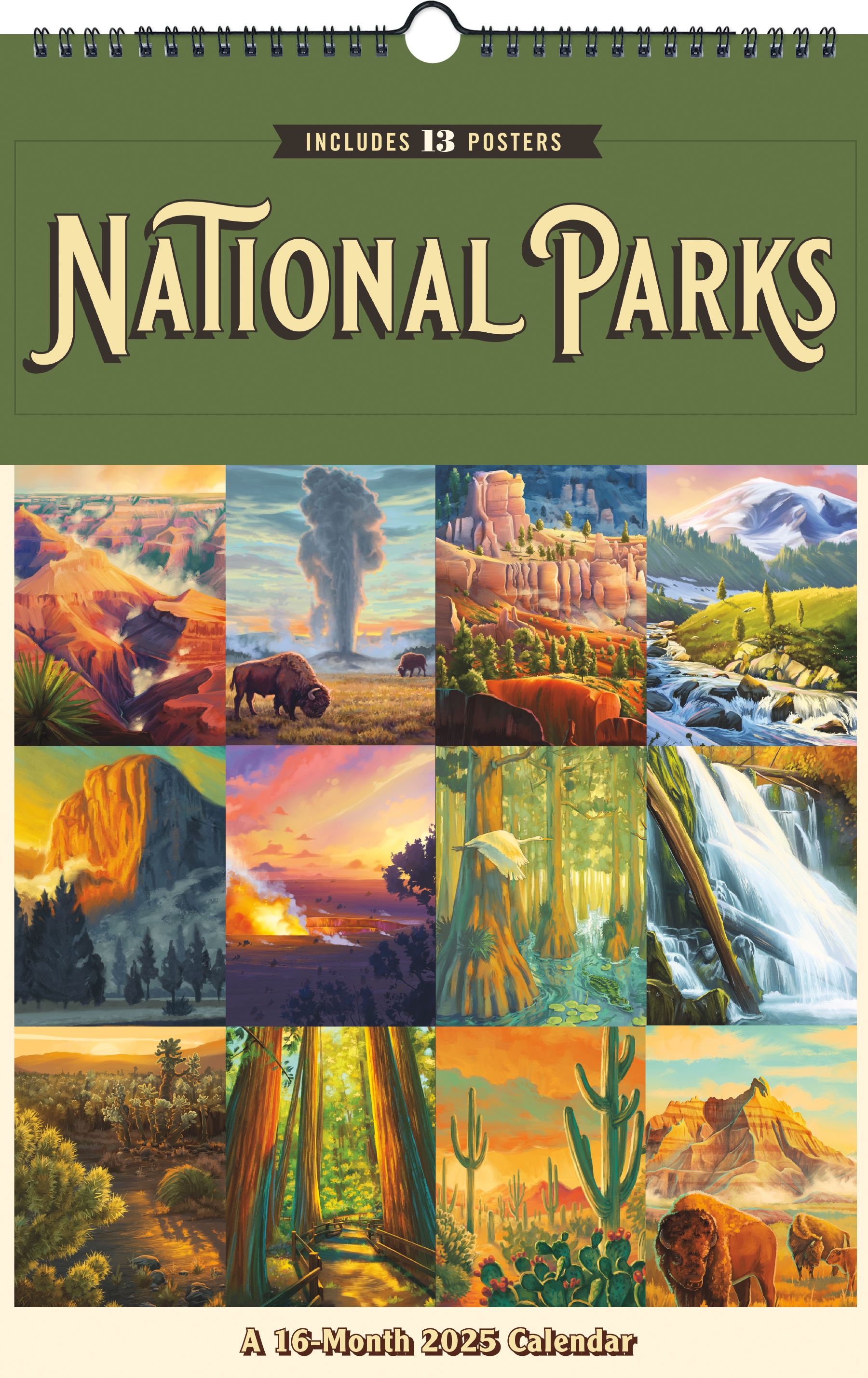 Trends International 2025 National Parks by Lantern Press Oversized