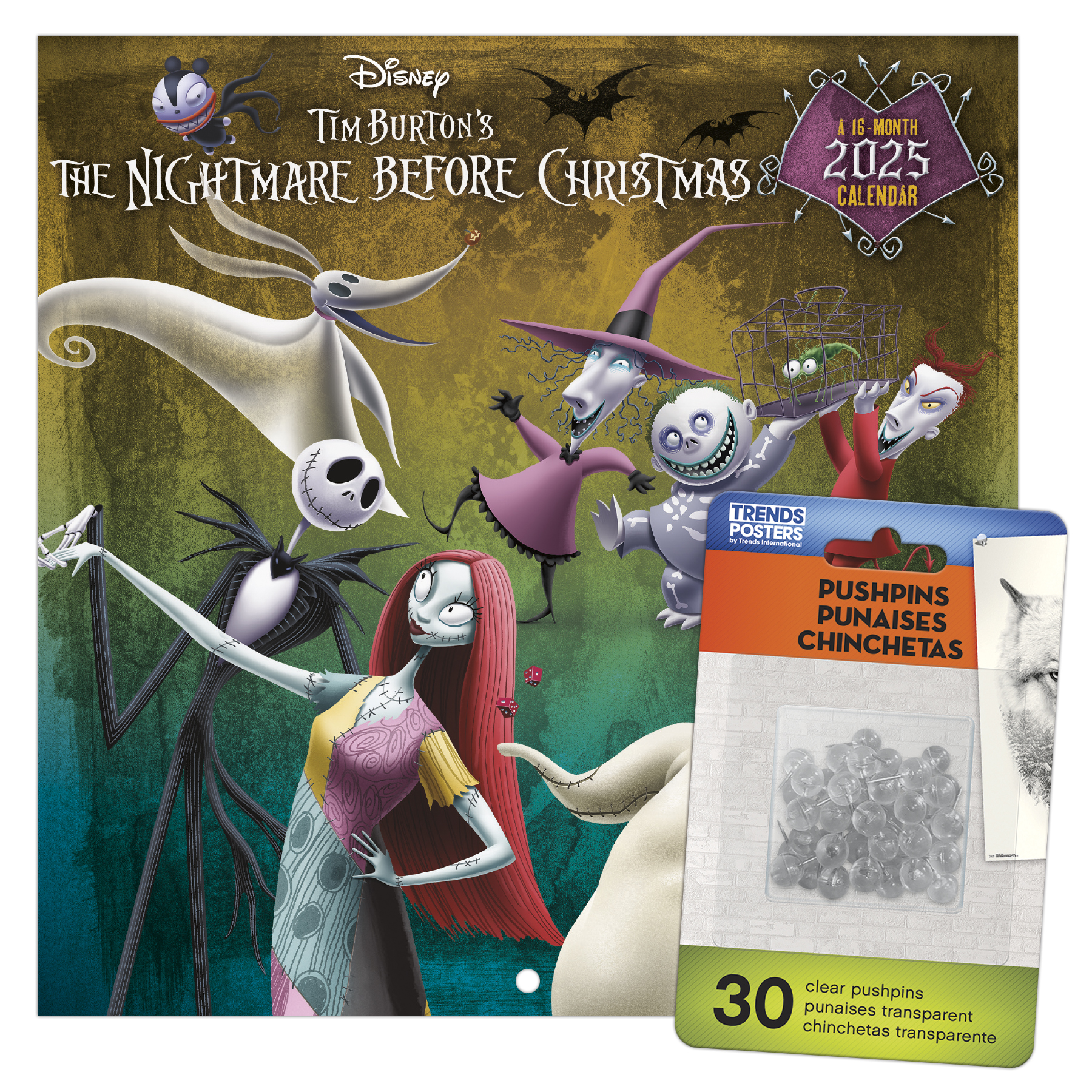 Trends International 2025 Nightmare Before Christmas Mini Calendar