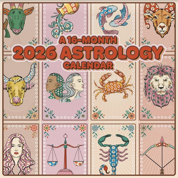 Trends International 2026 Astrology Wall Calendar