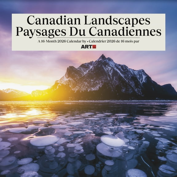 Trends International 2026 Canadian Landscapes (Bilingual French) Wall Calendar