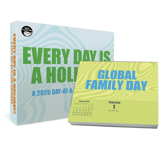 Trends International 2026 Celebrate Daily Day-at-a-Time Box Calendar