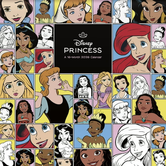 Trends International 2026 Disney Princess Wall Calendar