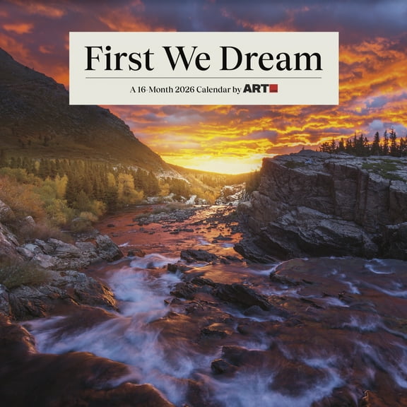 Trends International 2026 First We Dream Wall Calendar