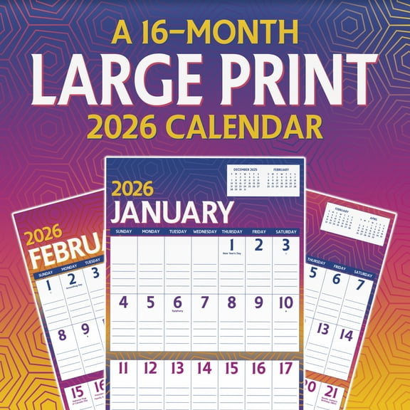 Trends International 2026 Large Print Wall Calendar
