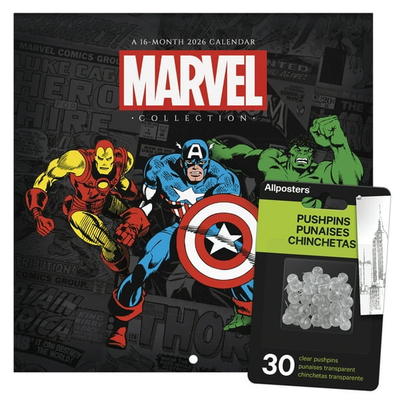 Trends International 2026 Marvel Comics Mini Wall Calendar
