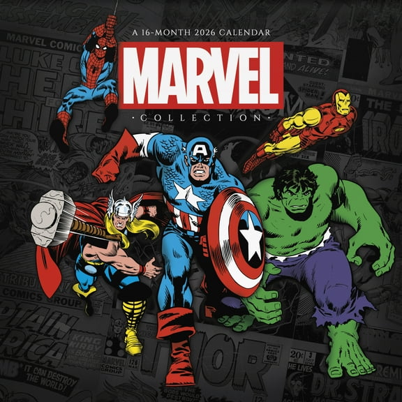 Trends International 2026 Marvel Comics Wall Calendar